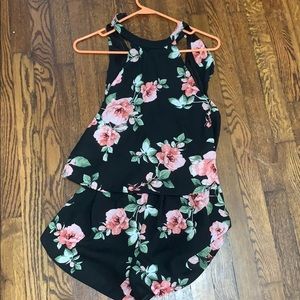 Open back romper